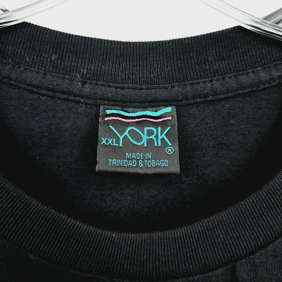 York Funky Monkey CocoNuts Barbados TShirt XXL Black White Graphic Cotton Unisex - Picture 2 of 7